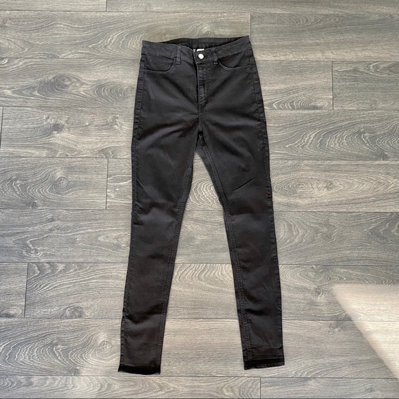 Black High Waisted Skinny Jeans - Picture 1 of 1